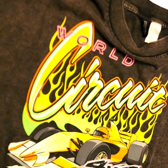 🔖Final Sale! Divided H&M Vintage Retro Cropped Acid Wash Cropped Graphic Tee - Picture 4 of 12